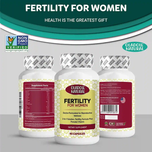 Oladole Natural Fertility Prenatal Vitamins 90 Capsules