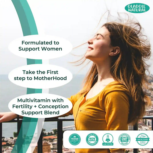 Oladole Natural Fertility Prenatal Vitamins 90 Capsules