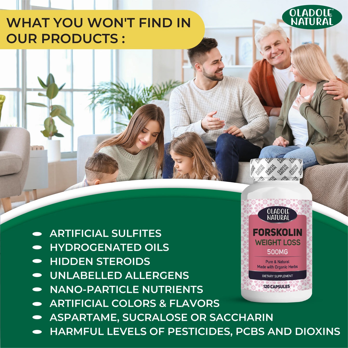 Oladole Natural Forskolin Weight Loss Our Product Features