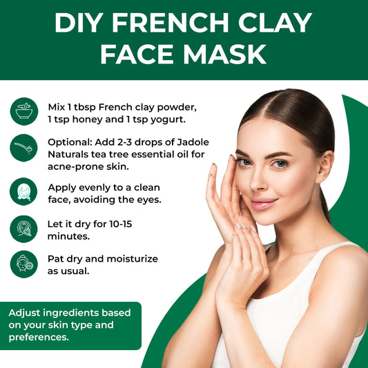 Oladole Natural French Pink Clay Powder Use