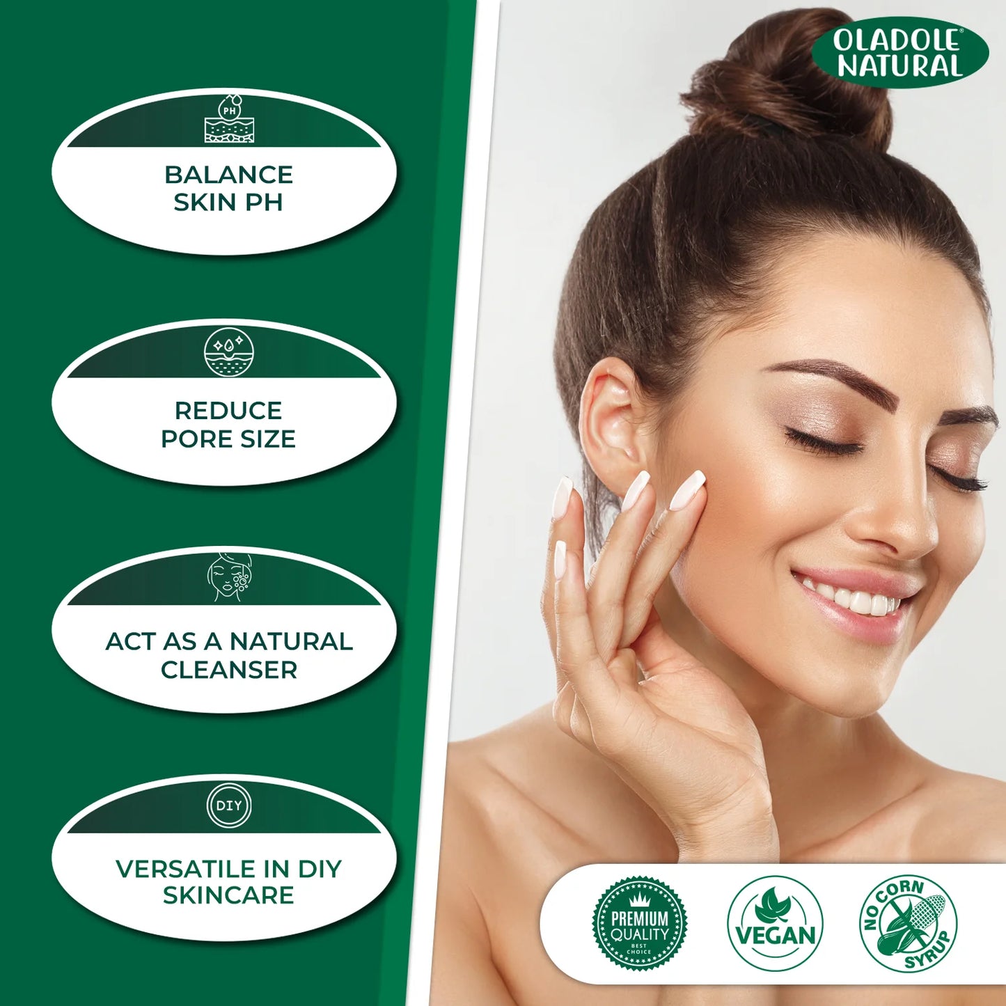 Oladole Natural French Green Clay Powder Key Benefits