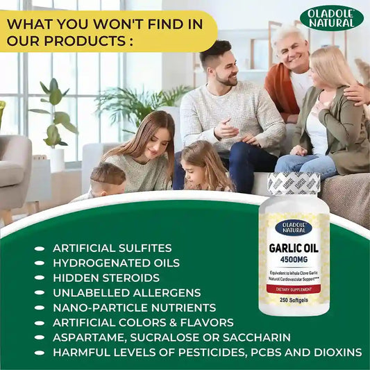 Oladole Natural Garlic Extract 1000 Mg 120 Capsules
