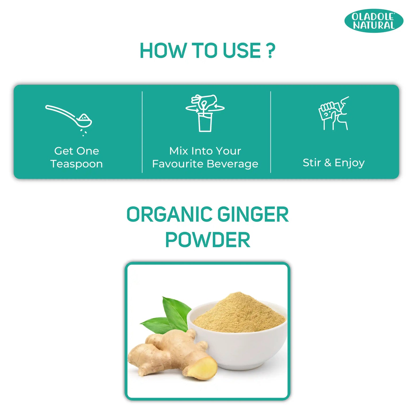 Oladole Natural Ginger Powder 100grams