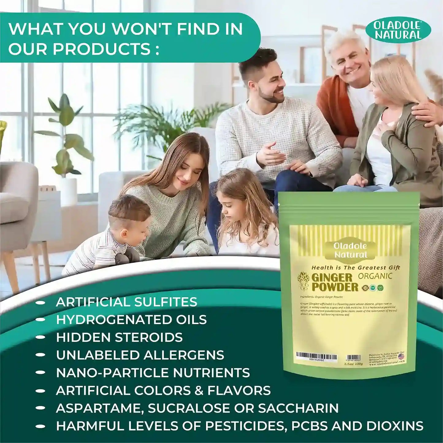 Oladole Natural Ginger Powder 100grams