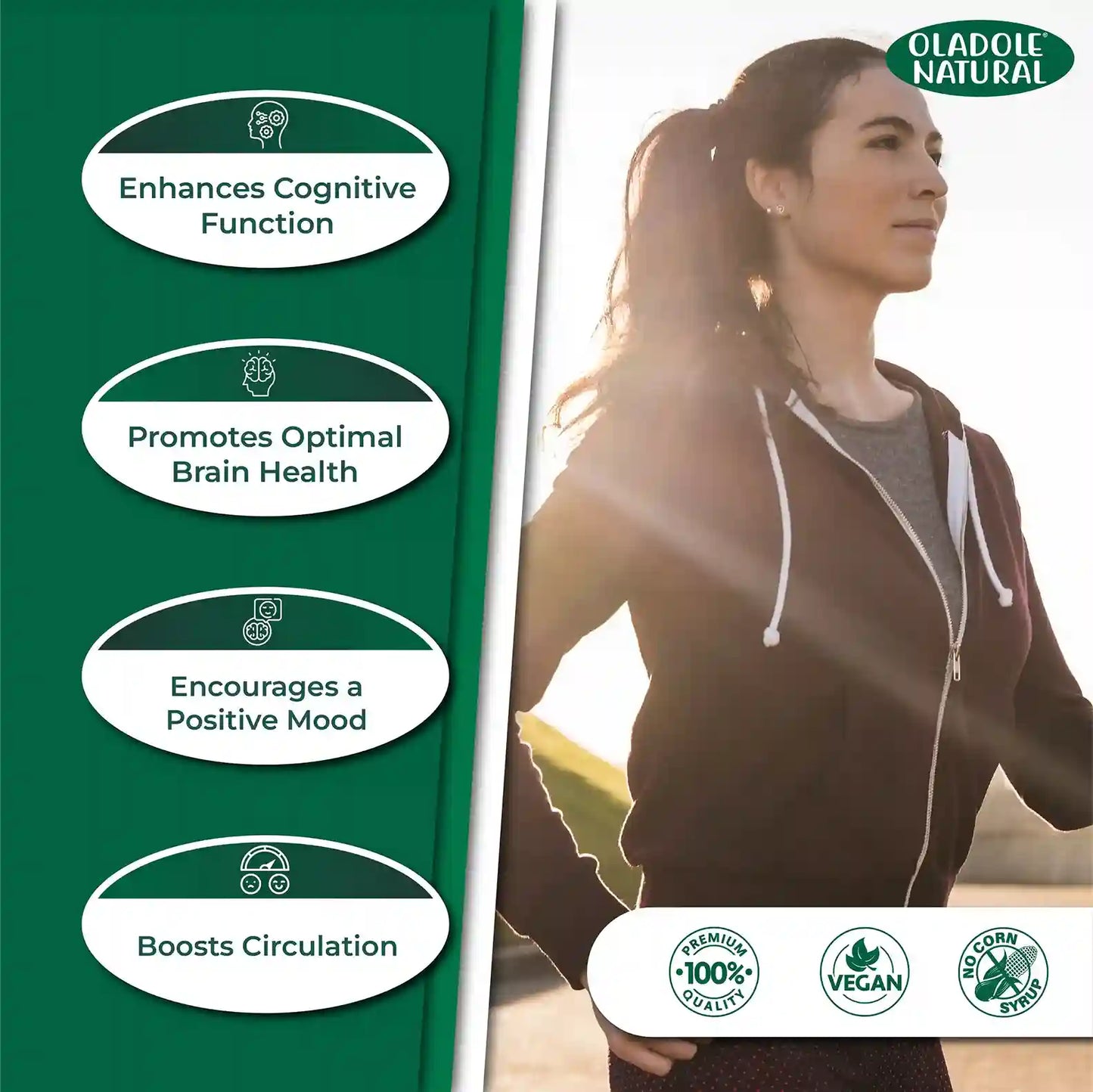 Oladole Natural Ginkgo Biloba 1000mg 120 Capsules