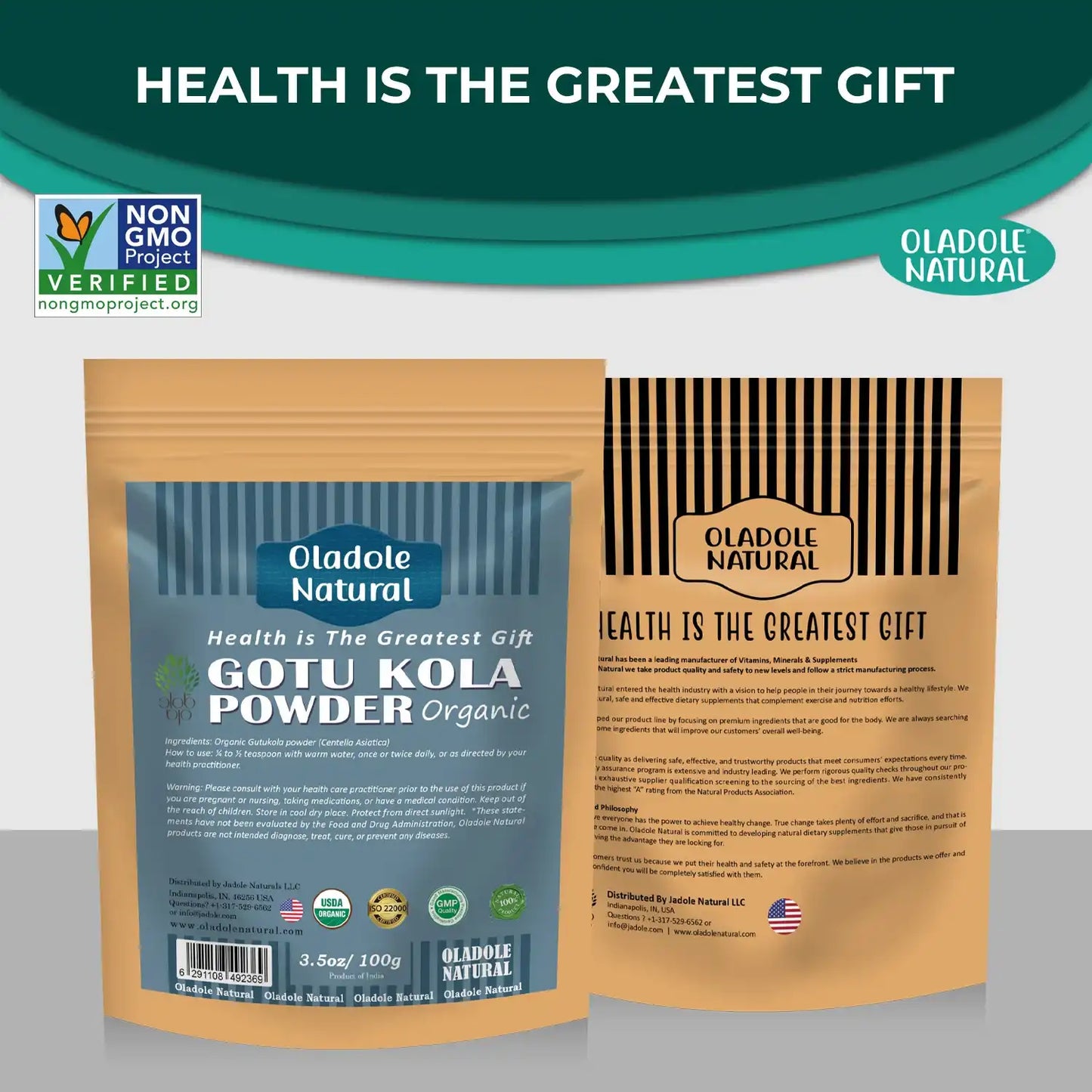 Oladole Natural Gotu Kola Powder 100g