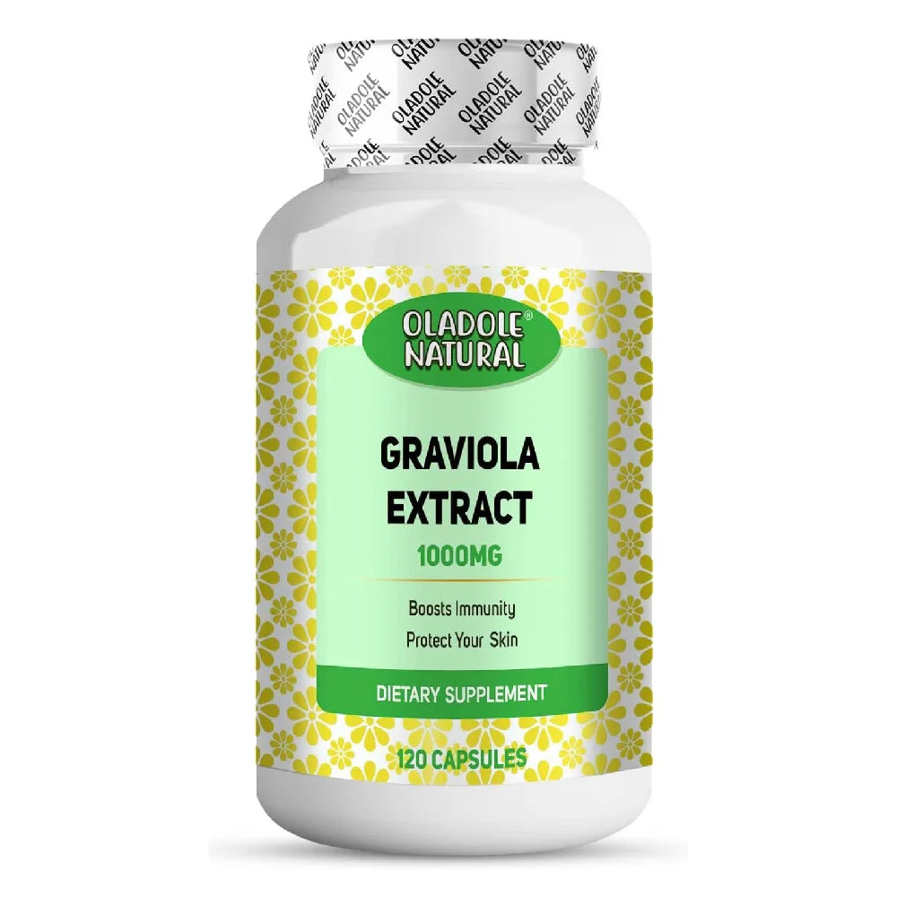 Oladole Natural Graviola Extract 1000mg 120 Capsules