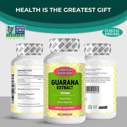 Oladole Natural Guarana Extract 100mg 120 Capsules