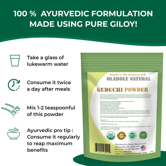 Oladole Natural Guduchi Powder 100g