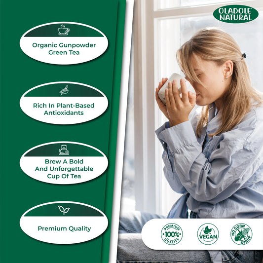 Oladole Natural Gunpowder Green Tea  Benefits