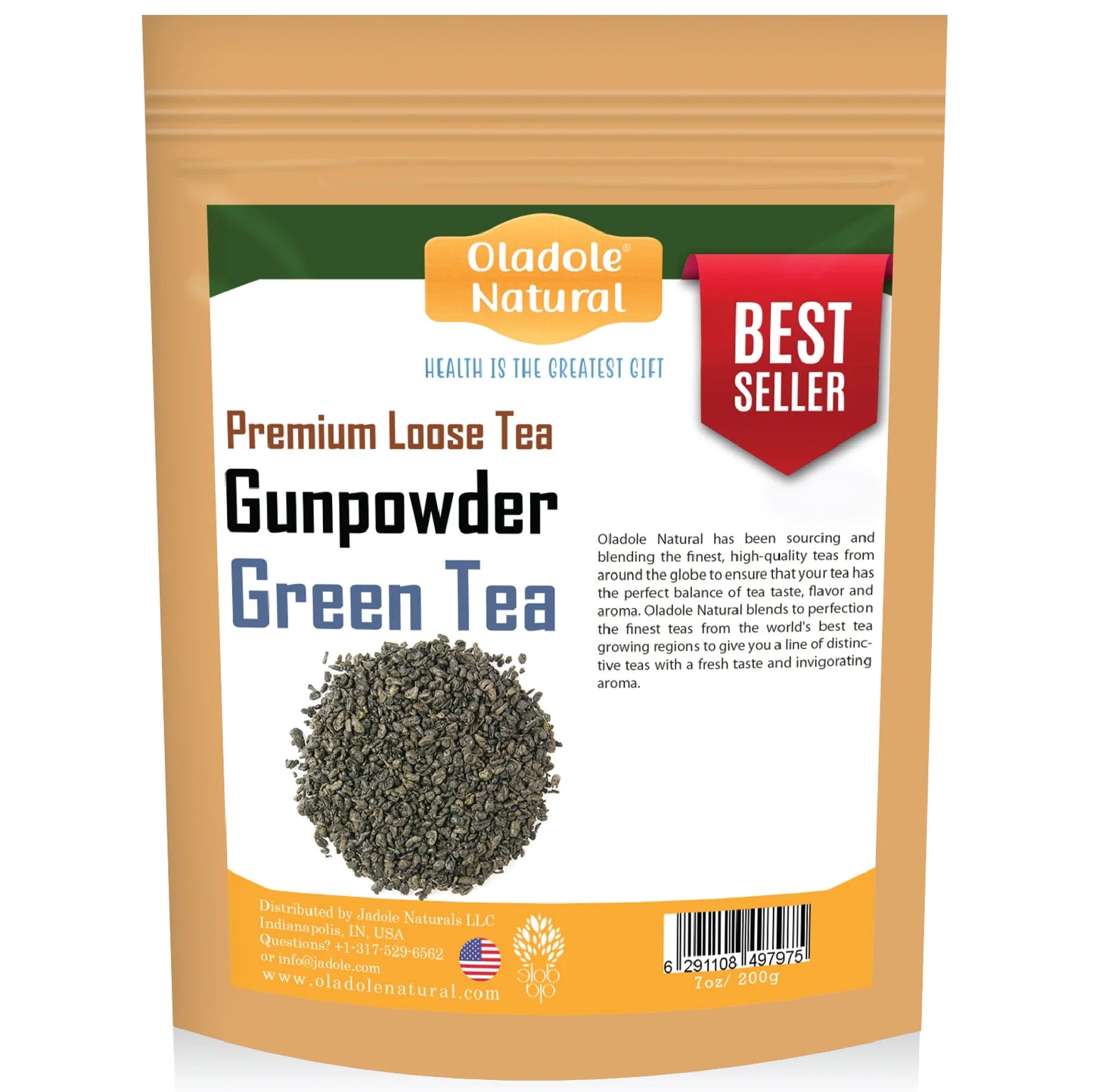 Oladole Natural Gunpowder Green Tea 200g