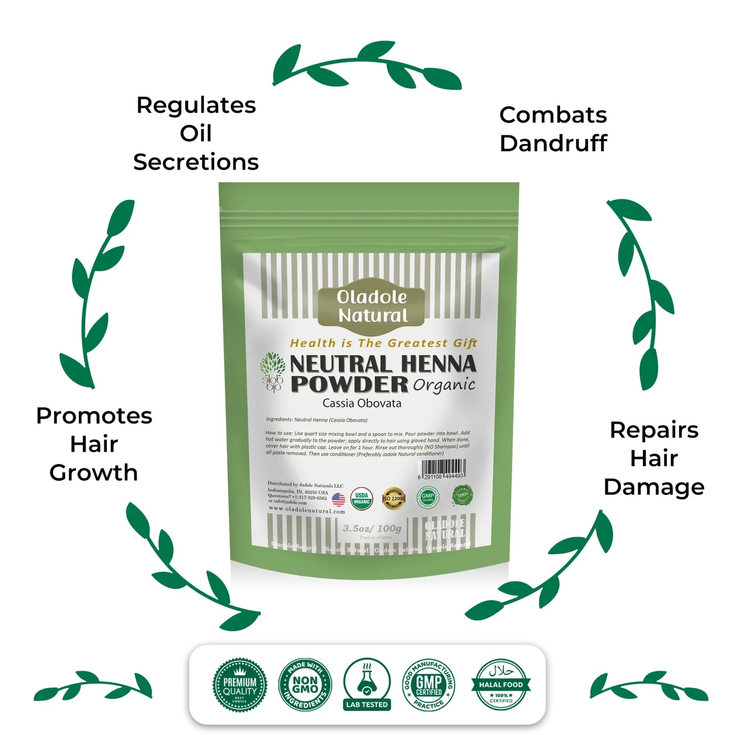Oladole Natural Neutral Henna Powder Benefits