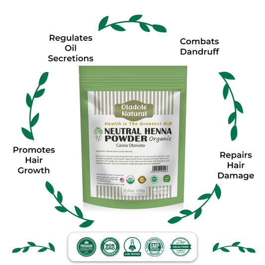 Oladole Natural Neutral Henna Powder Benefits