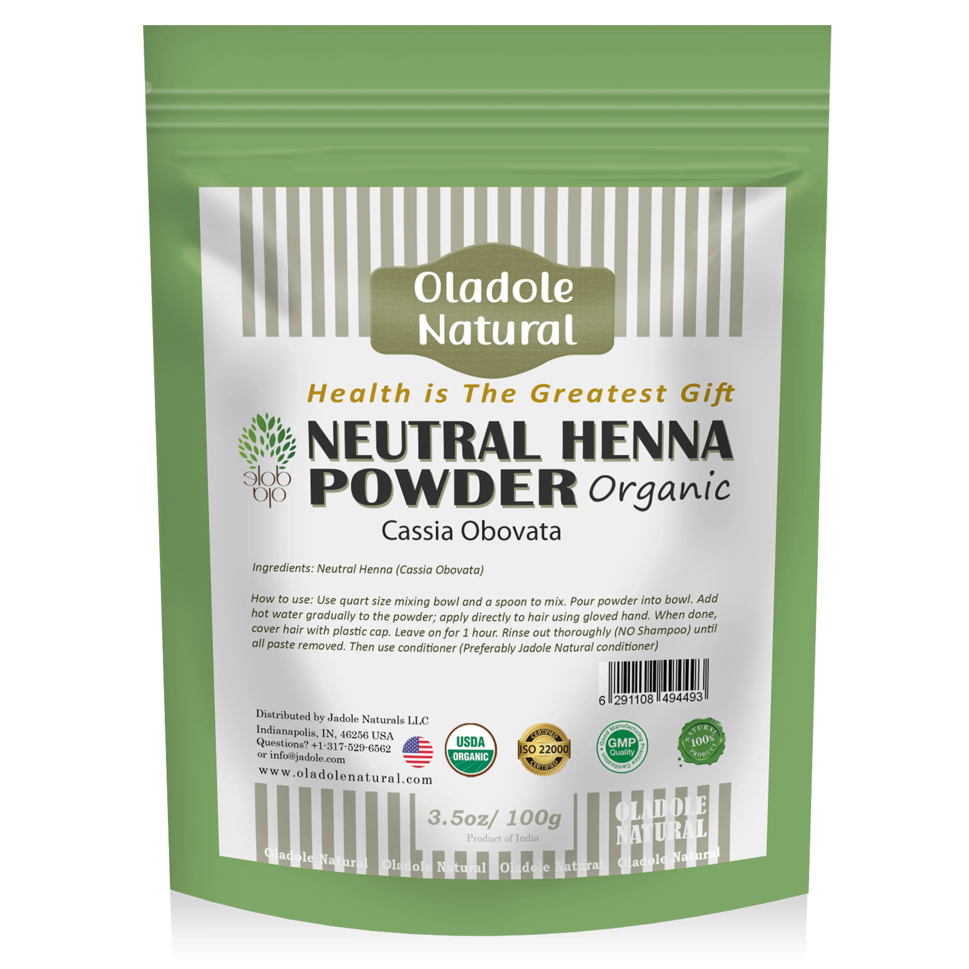 Oladole Natural Neutral Henna Powder 