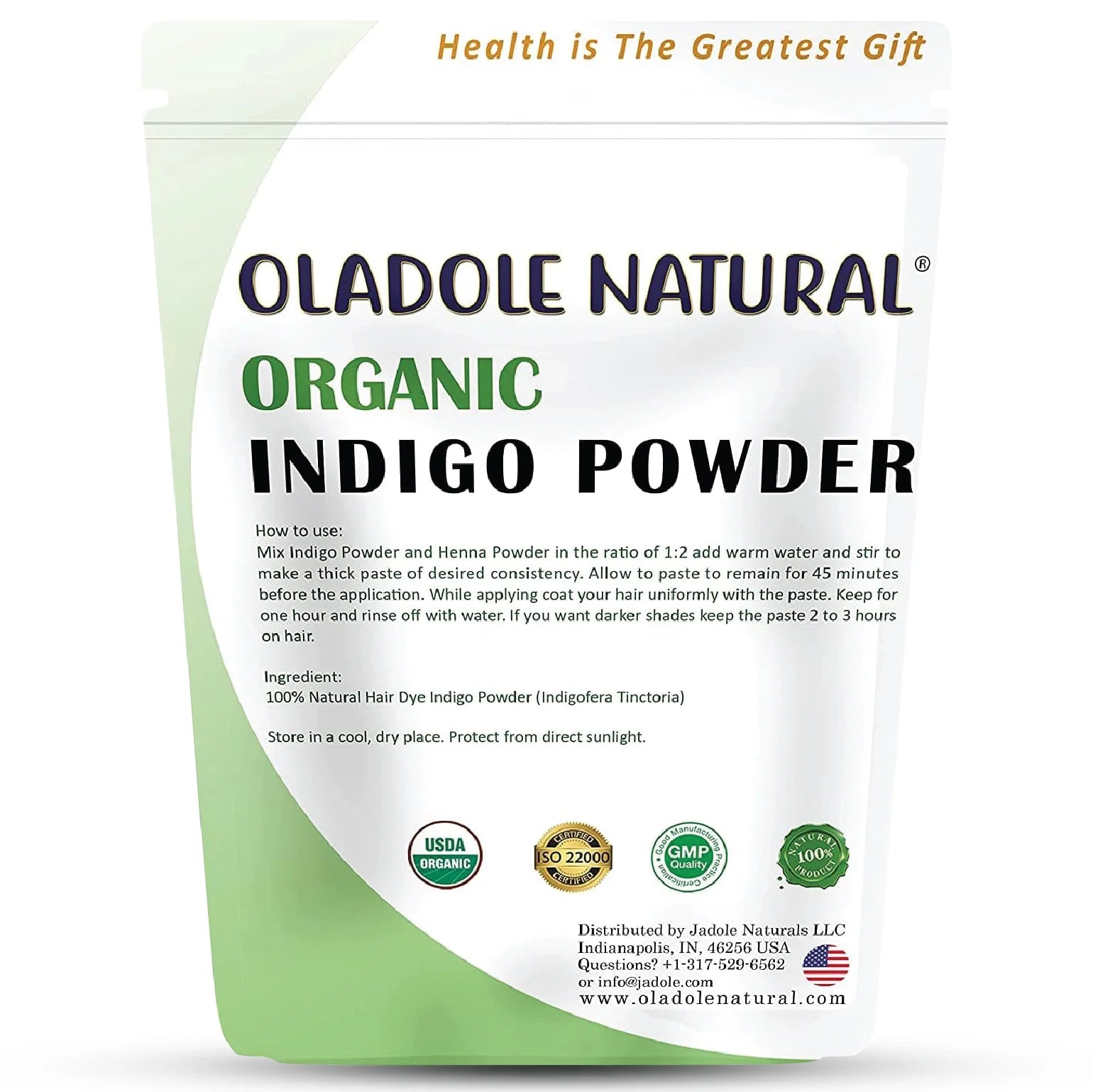 Oladole Natural Organic Indigo Powder 300g