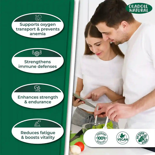 Oladole Natural Iron Supplement 45 mg 100 Tablets