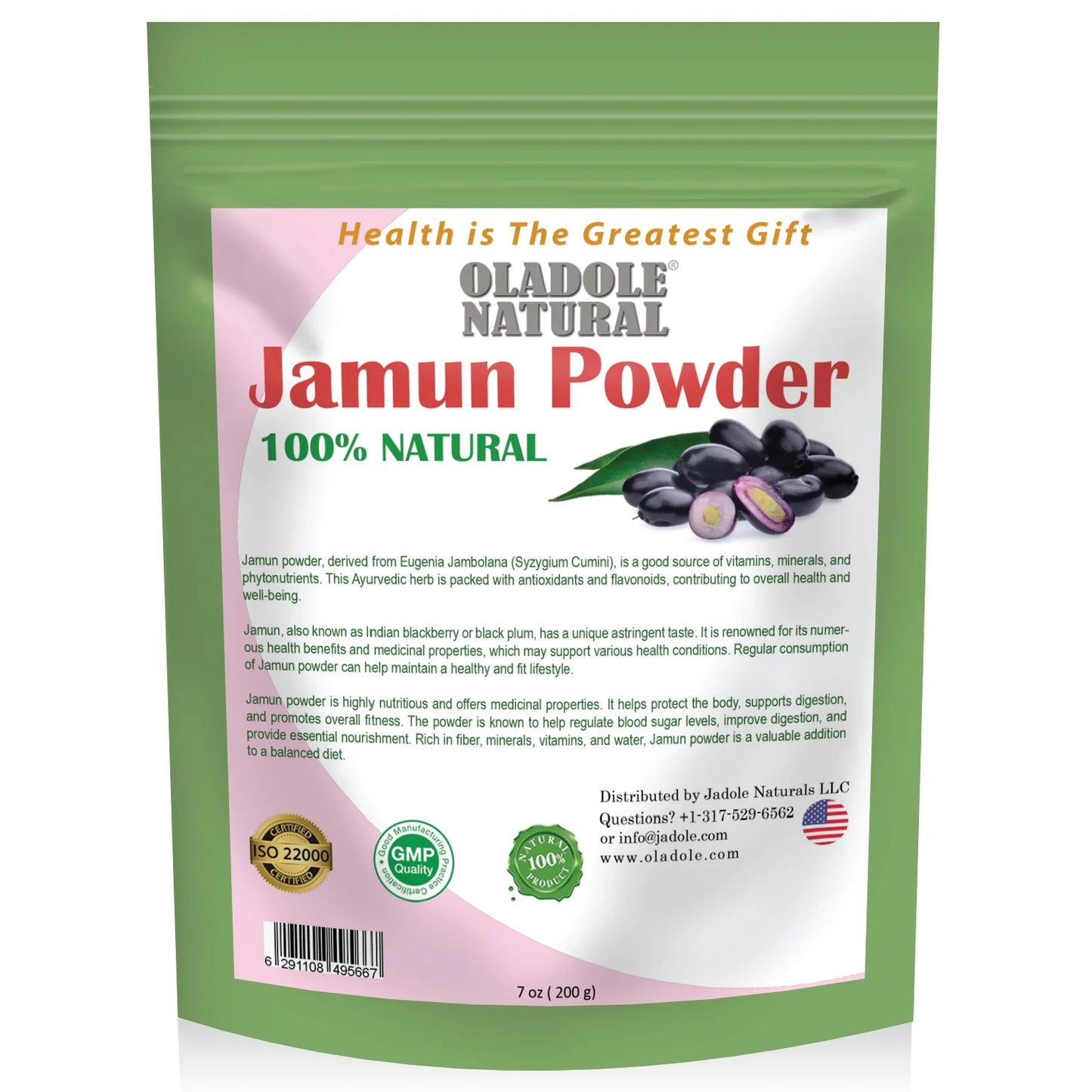 Oladole Natural 100% Natural Jamun Powder 100g