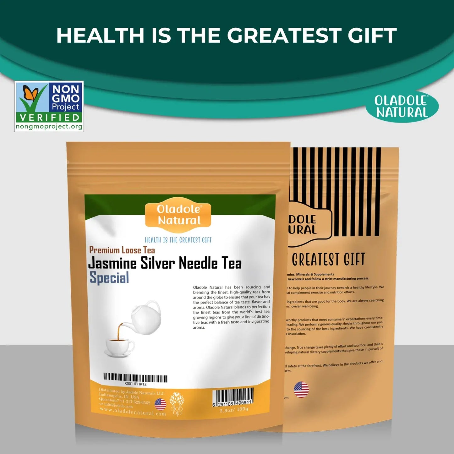 Oladole Natural Jasmine Silver Needle Tea 100g