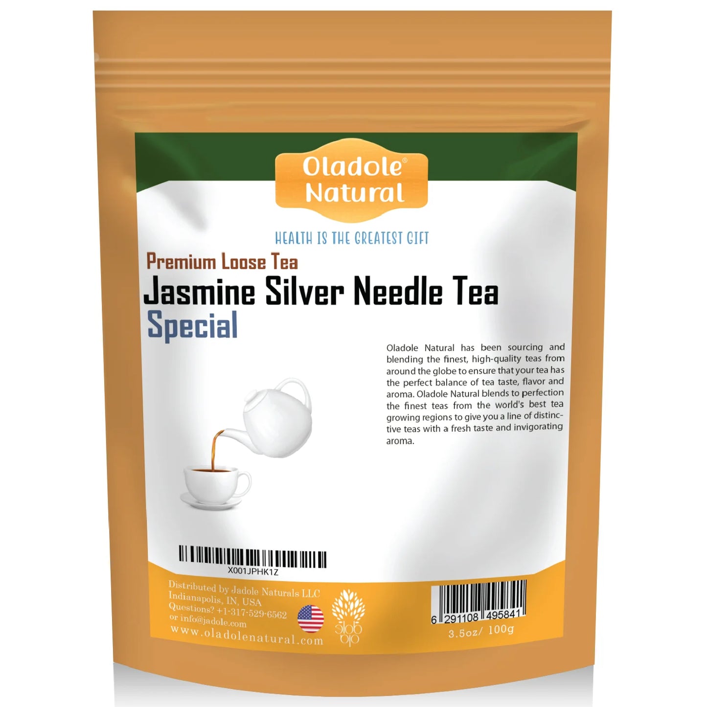 Oladole Natural Jasmine Silver Needle Tea 100g