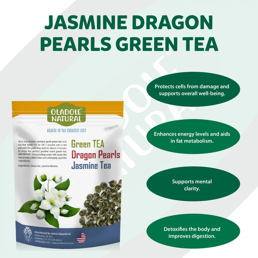 Oladole Natural Jasmine Dragon Pearls Green Tea 100g