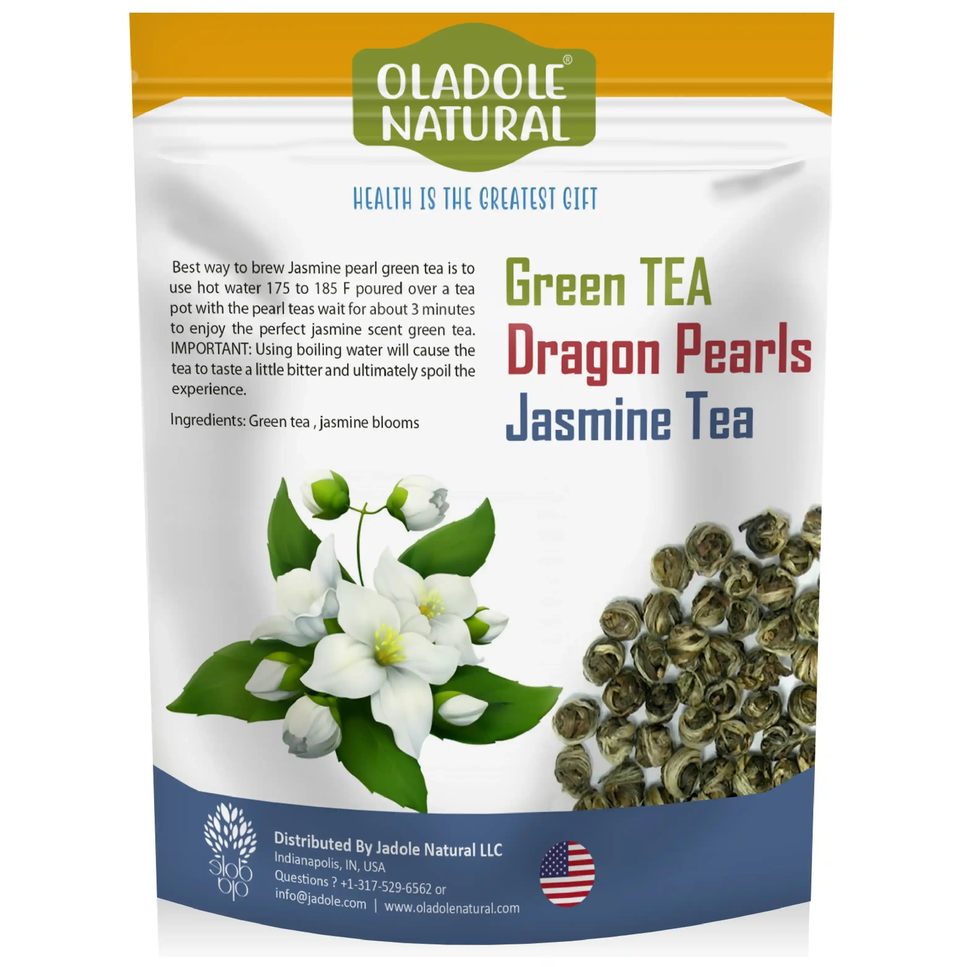 Oladole Natural Jasmine Dragon Pearls Green Tea 100g