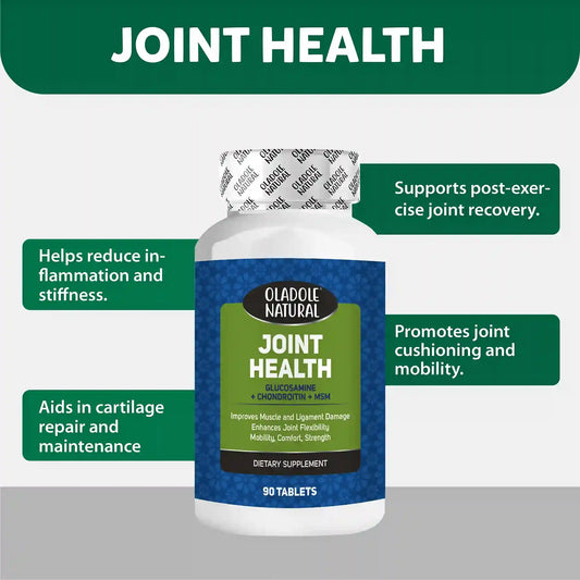 Oladole Natural Glucosamine with Chondroitin, MSM Advanced Joint Health 90 Tablets