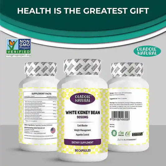 Oladole Natural White Kidney Bean 9050mg - 90 Capsules