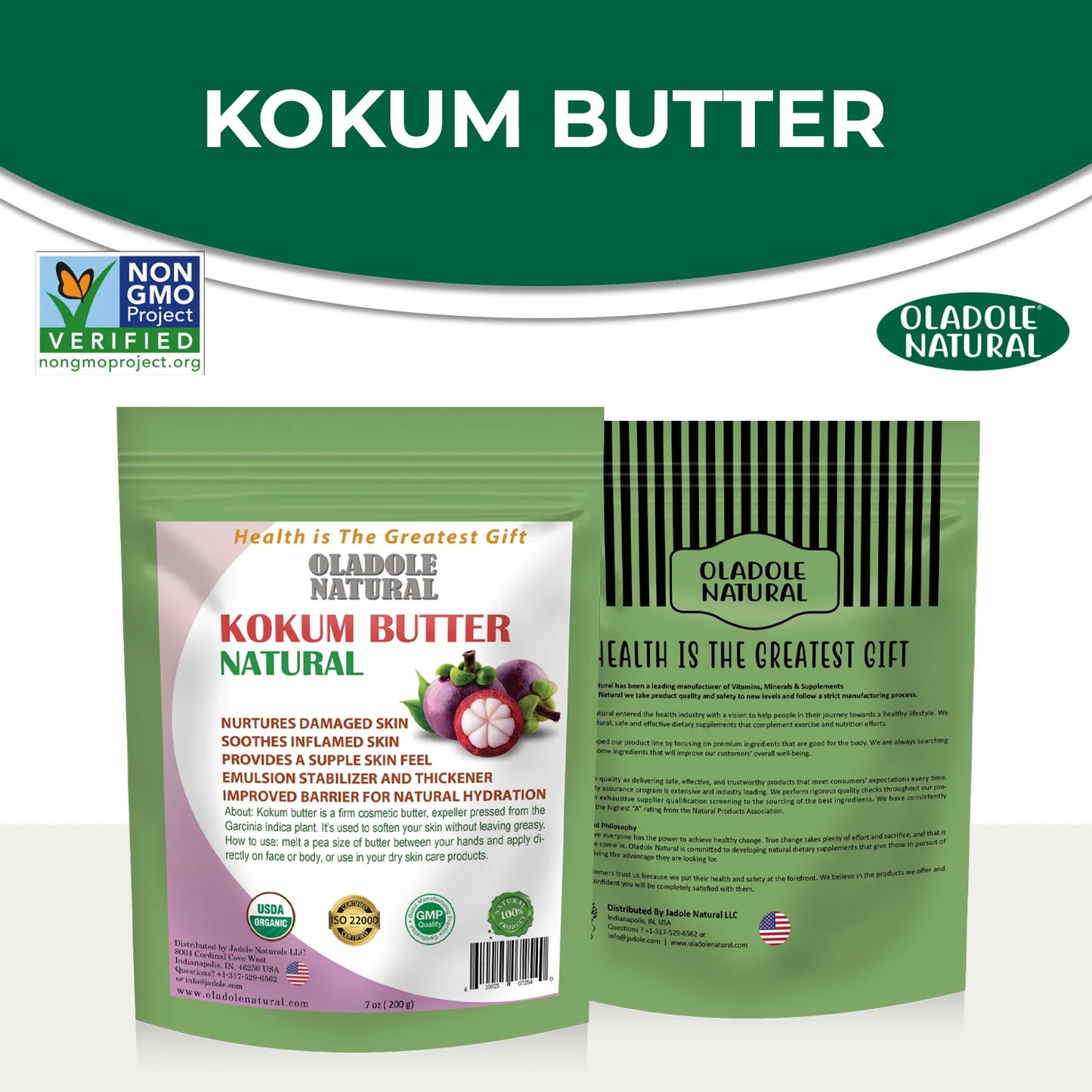 Oladole Natural Raw Kokum Butter 200g
