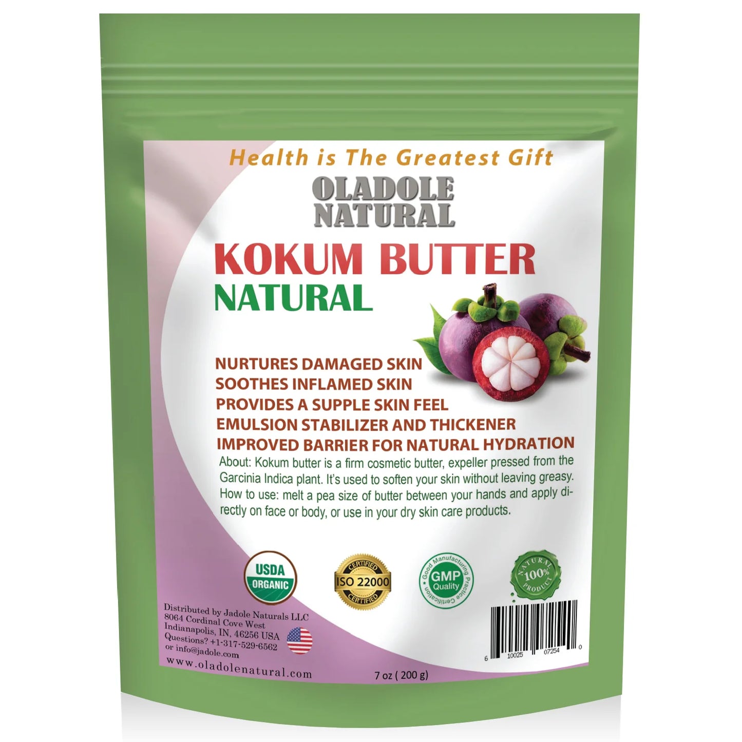 Oladole Natural Raw Kokum Butter 200g