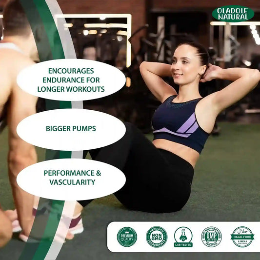 Oladole Natural Double Strength L-Arginine 1000mg, 120 Tablets
