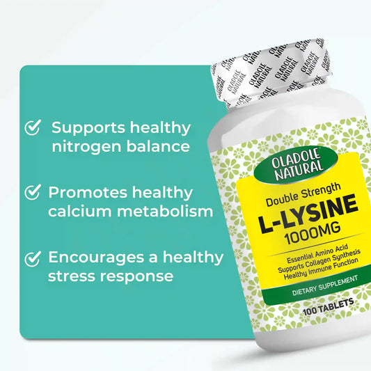 Oladole Natural L-Lysine 1000mg 100 Tablets