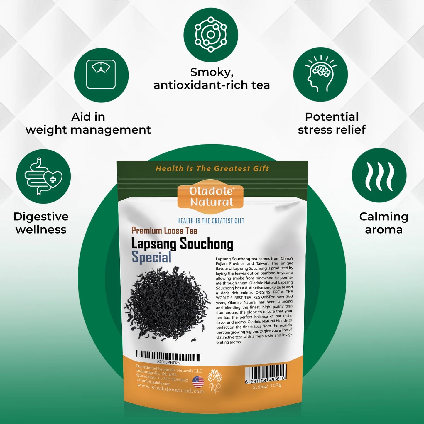 Oladote Natural Lapsang Souchong tea  Benefits 