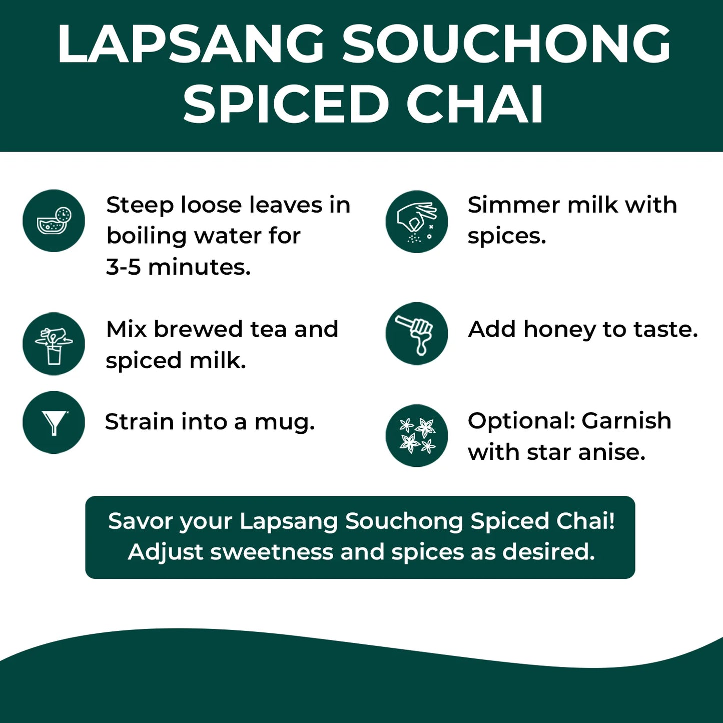 Oladole Natural Lapsang Souchong Black Loose Tea 100g