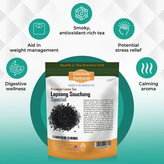 Oladole Natural Lapsang Souchong Black Loose Tea 100g