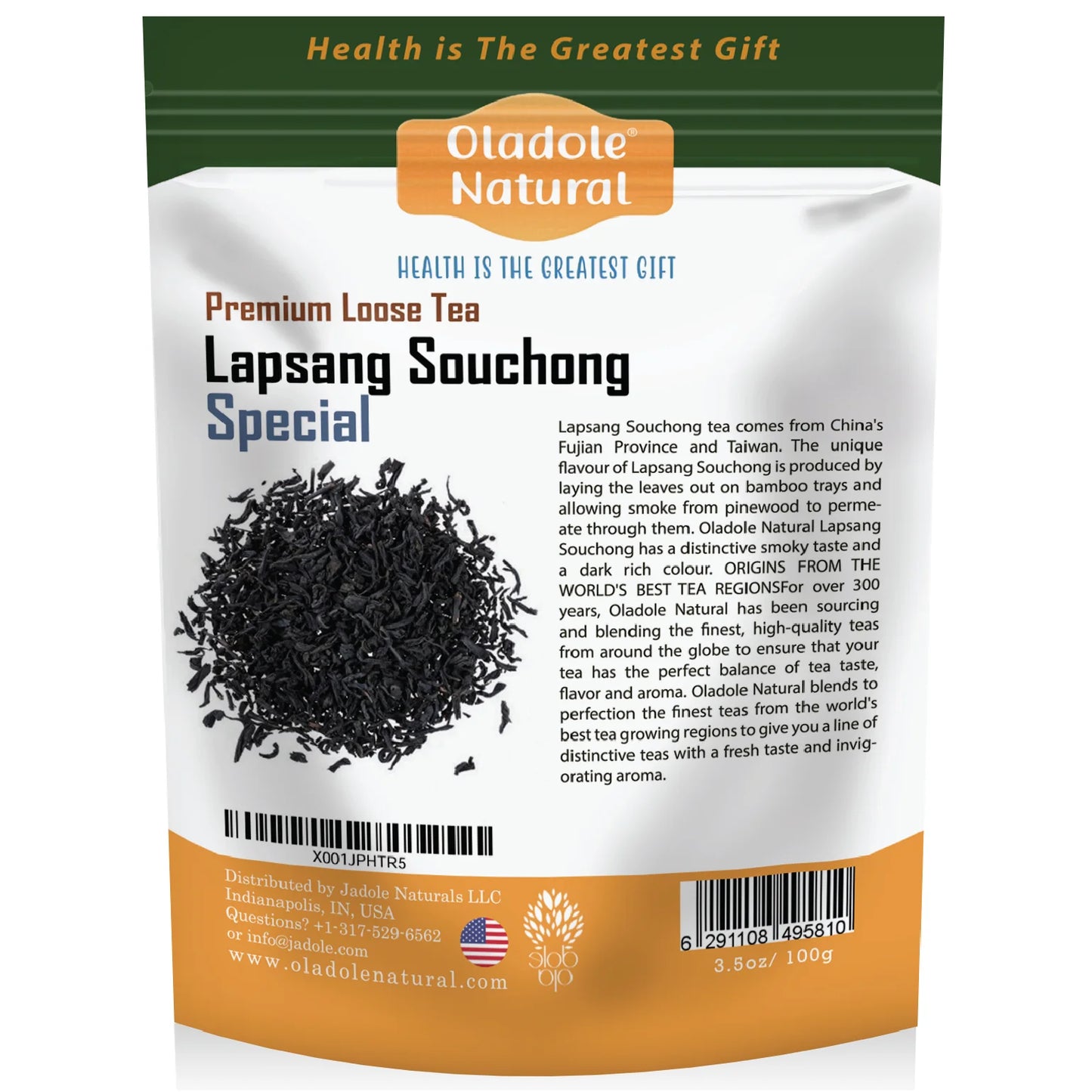 Oladole Natural Lapsang Souchong Black Loose Tea 100g