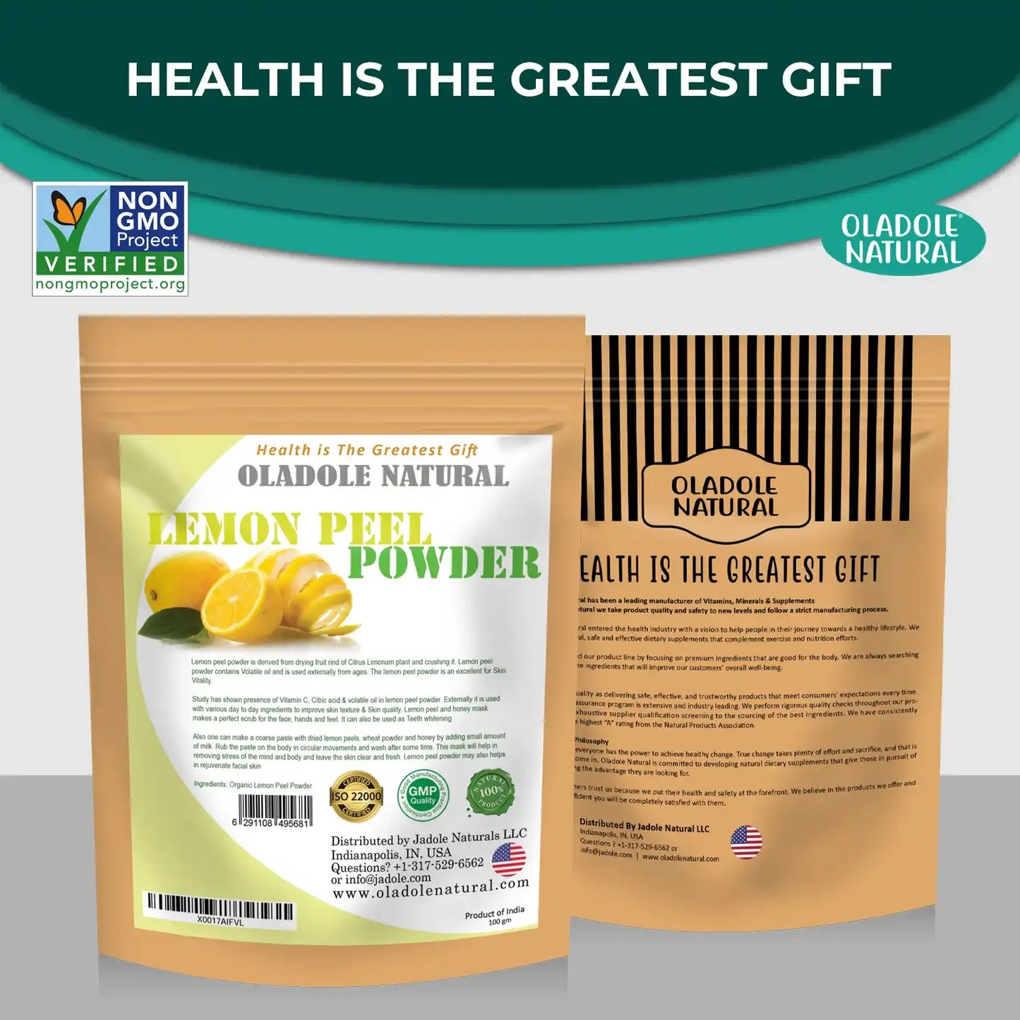 Oladole Natural Lemon Peel Powder 100g