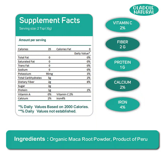 Oladole Natural Organic Maca Root Powder 240 gm