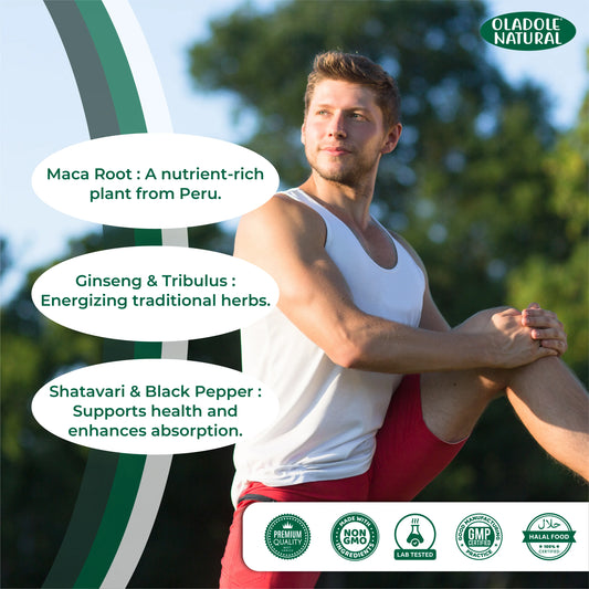 Oladole Natural Organic Maca Root Powder Capsules 8050mg 90 Capsule