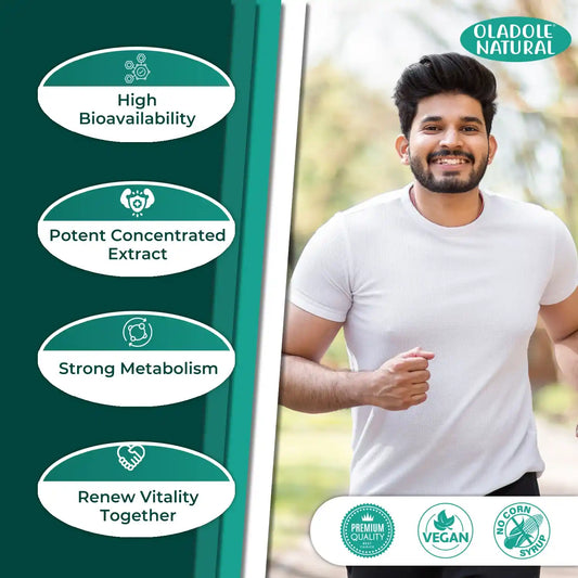 Oladole Natural Maca Root Extract 500mg 120 Vegan Capsules