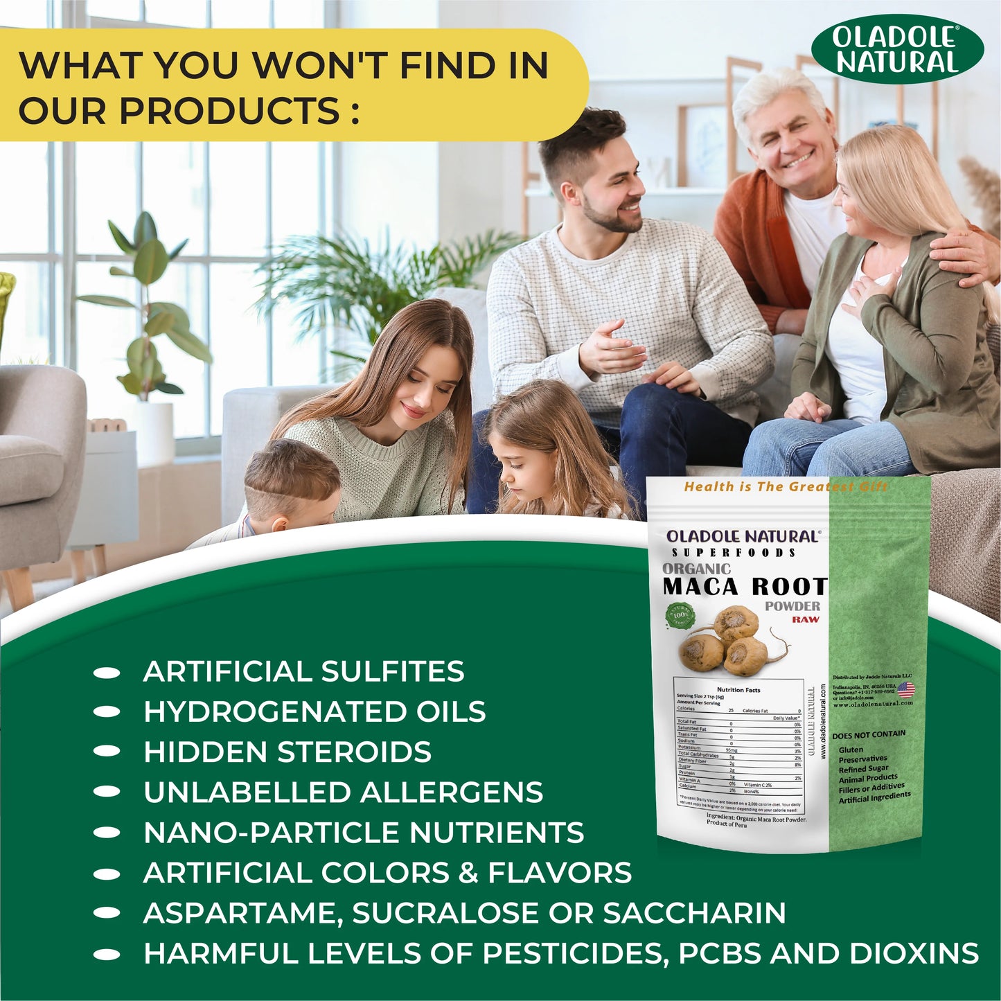 Oladole Natural Superfoods Organic Maca Root Powder Our Product Features