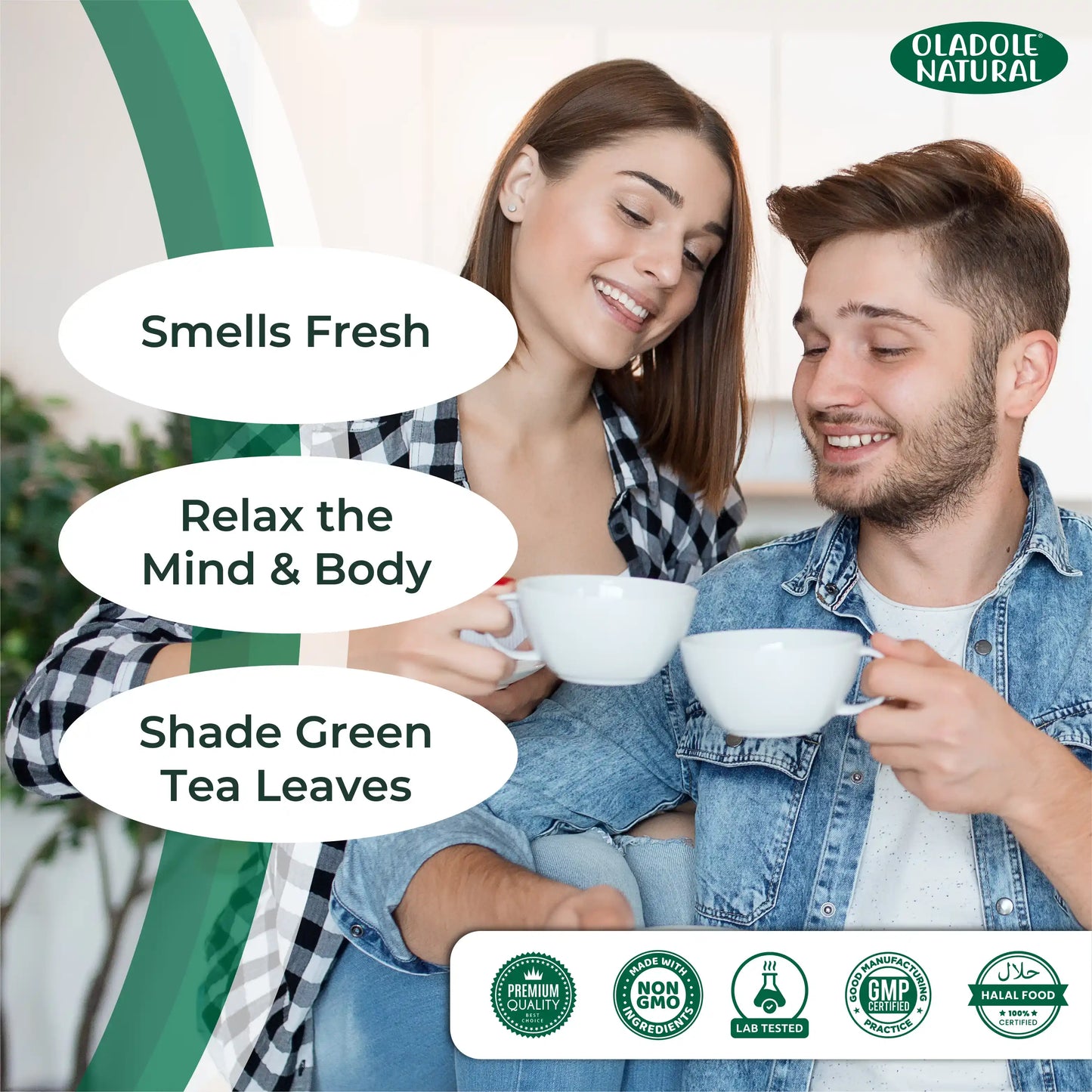 Oladole Natural Raw Matcha Green Tea Powder 100 g