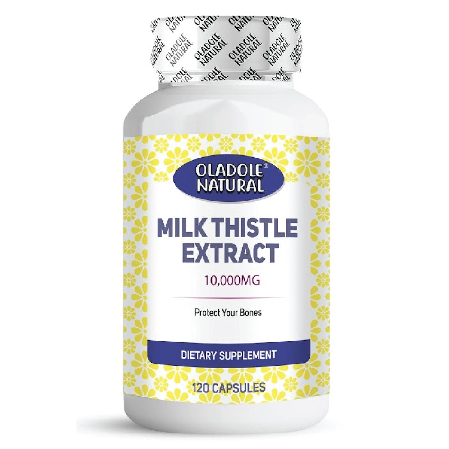 Oladole Natural Milk Thistle Marianum Silymarin 10000mg 120 Veg Capsules