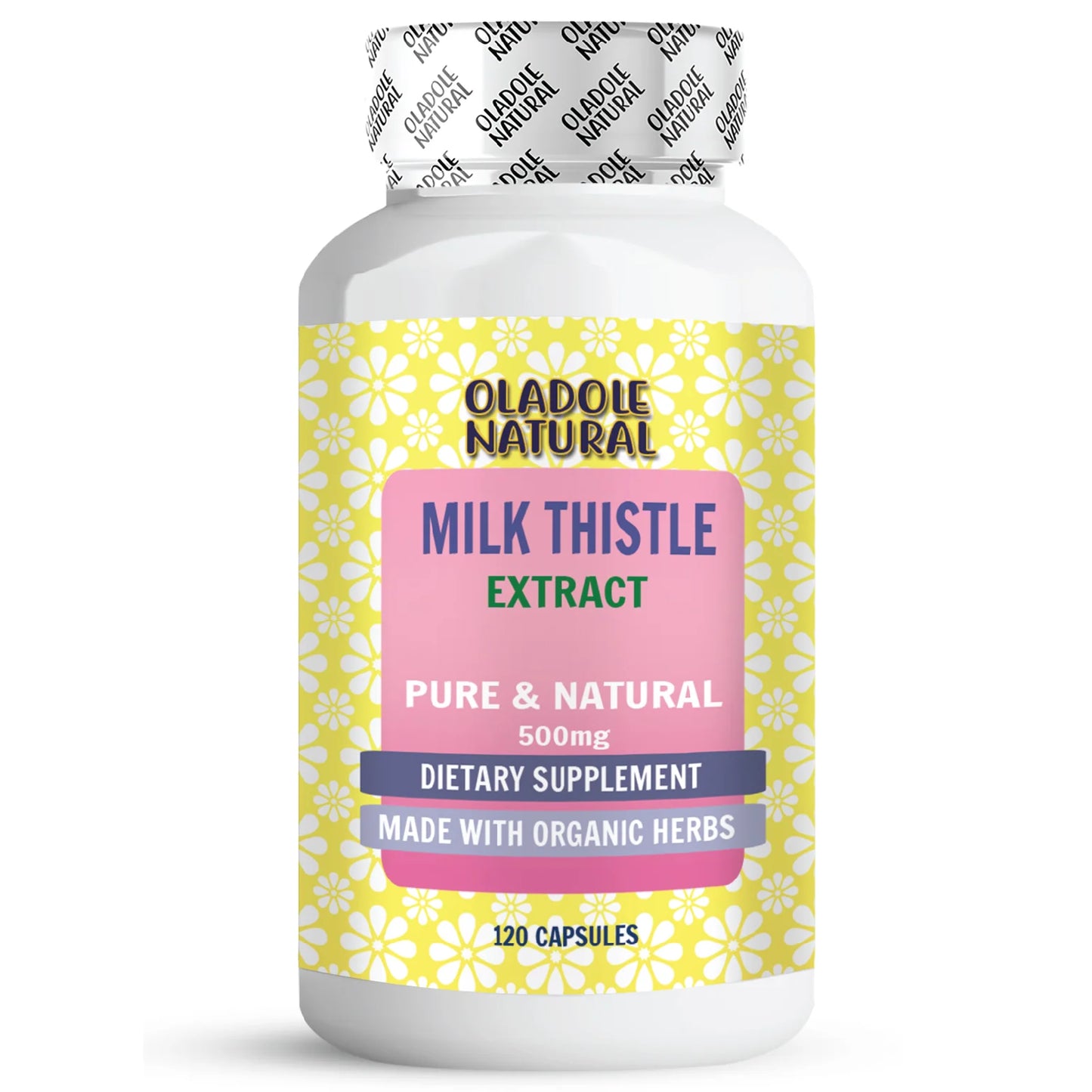 Oladole Natural Milk Thistle Extract 500 mg 120 Capsule