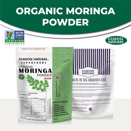 Oladole Natural Organic Moringa Leaf Powder 100 gm