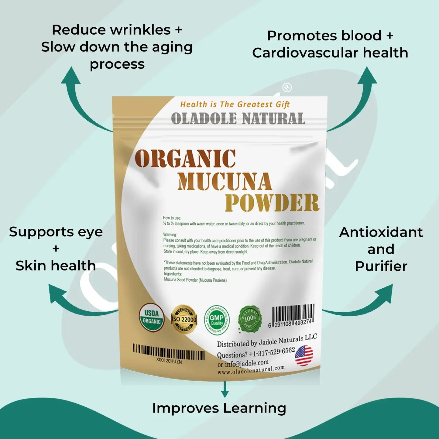 Oladole Natural Organic Mucuna Powder 100g