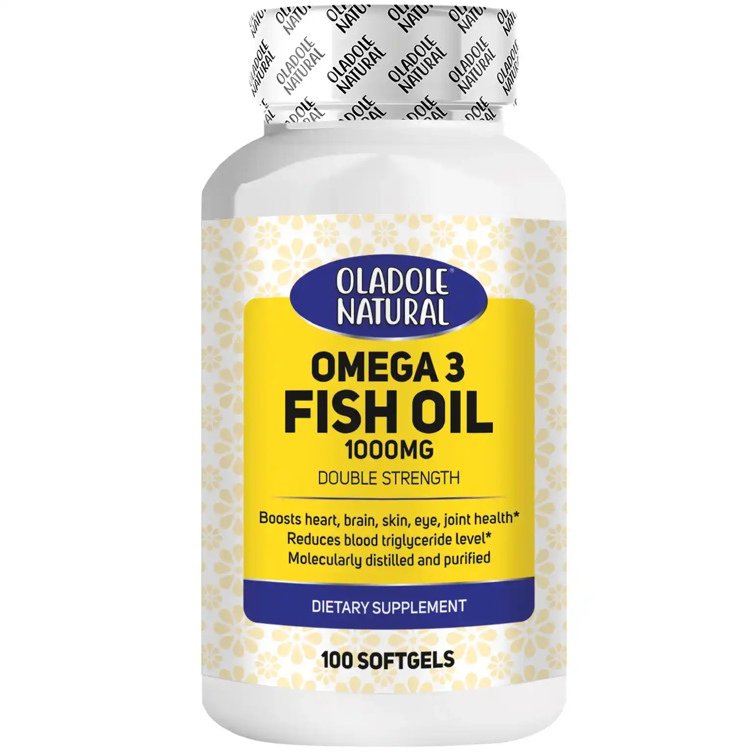 Oladole Natural Omega 3 Fish Oil 1000mg 100 Softgel