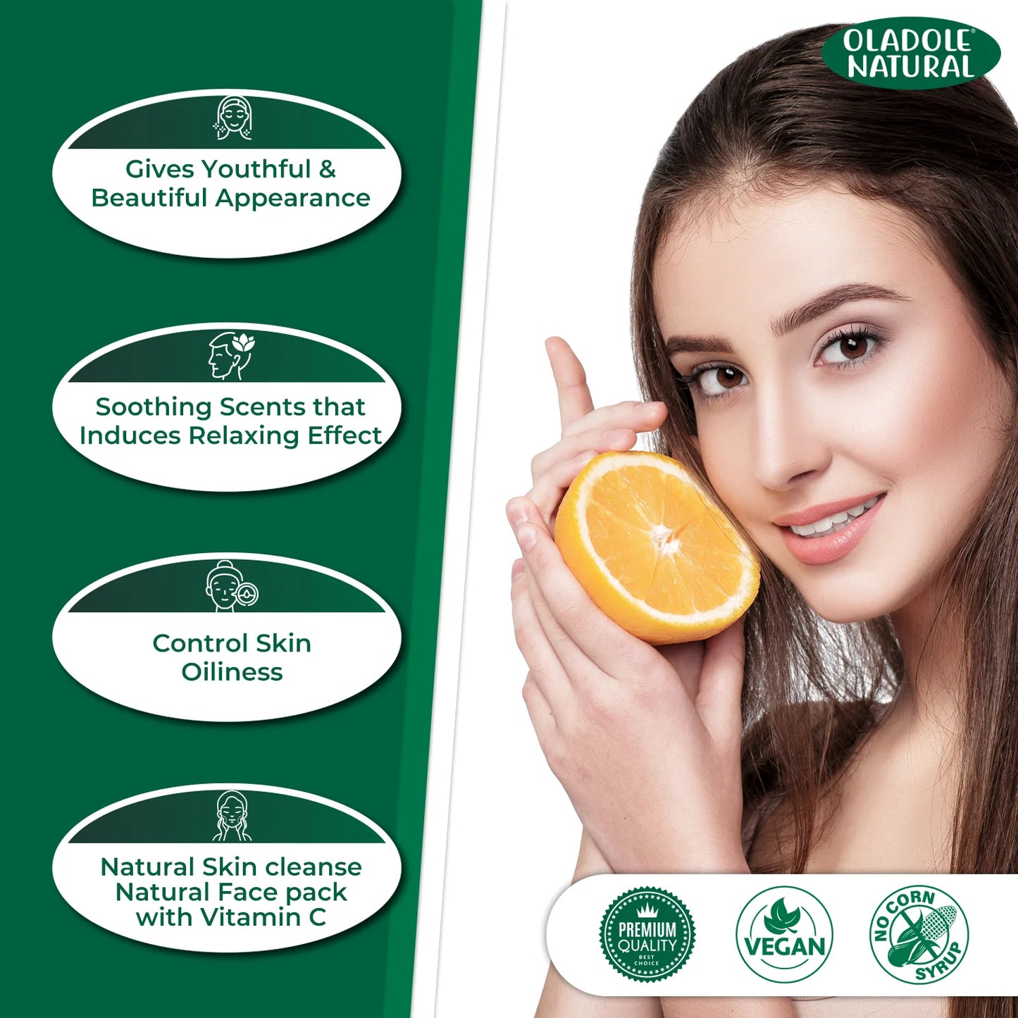 Oladole Natural Orange Peel Powder 100% Pure and Natural