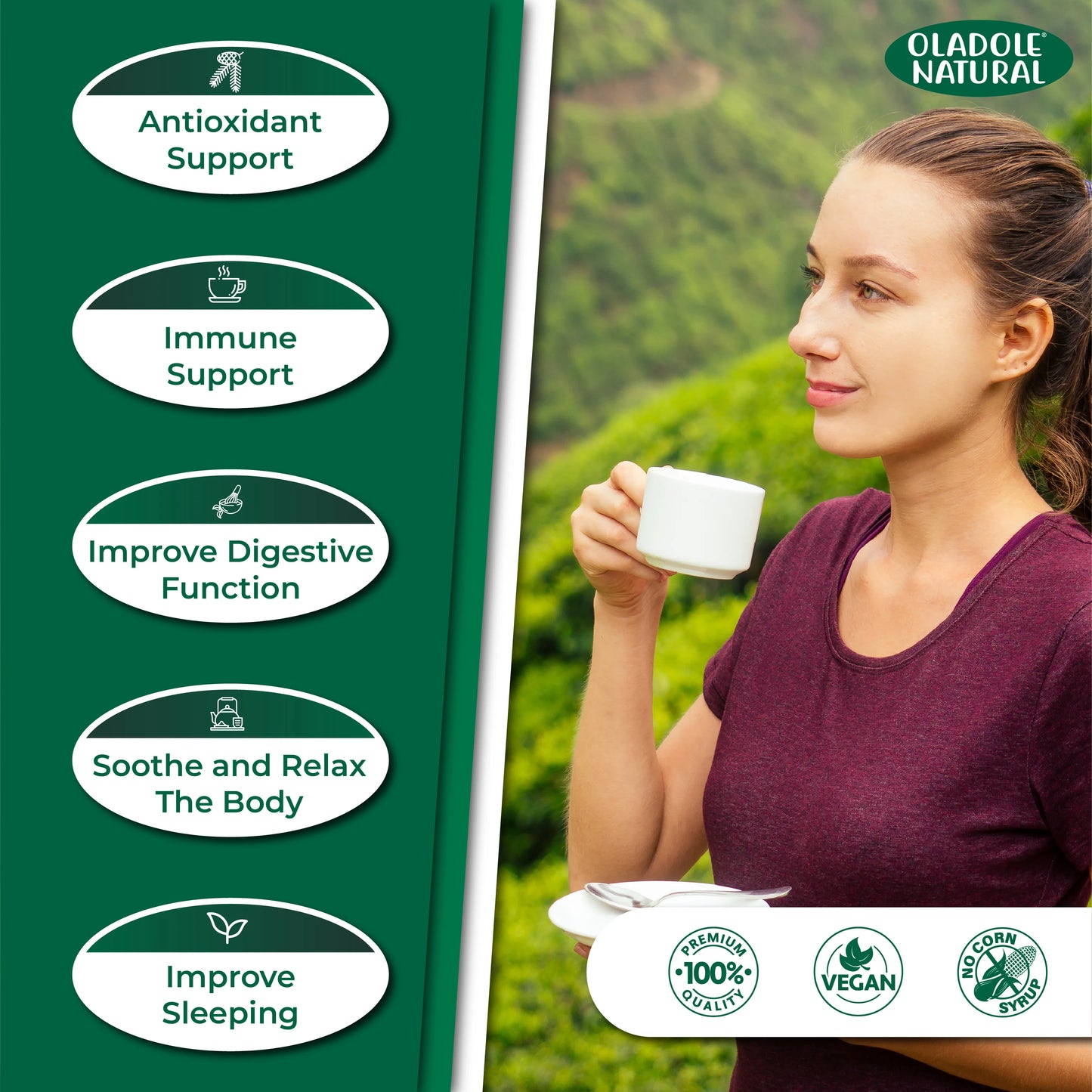 Oladole Natural Pine Needle Black Tea 100g