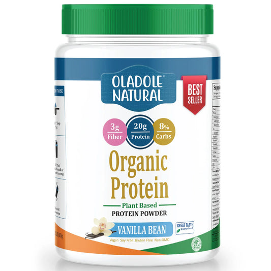 Oladole Natural Raw Organic Protein Shake ,1kg Vannila