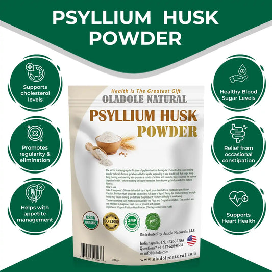 Oladole Natural Psyllium Husk Powder 100g